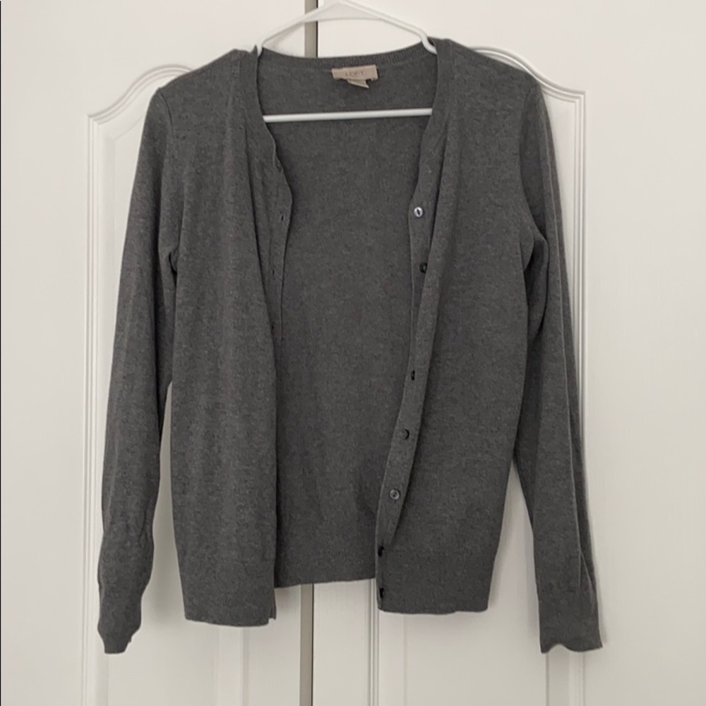 sweater (can be buttoned or unbuttoned)
